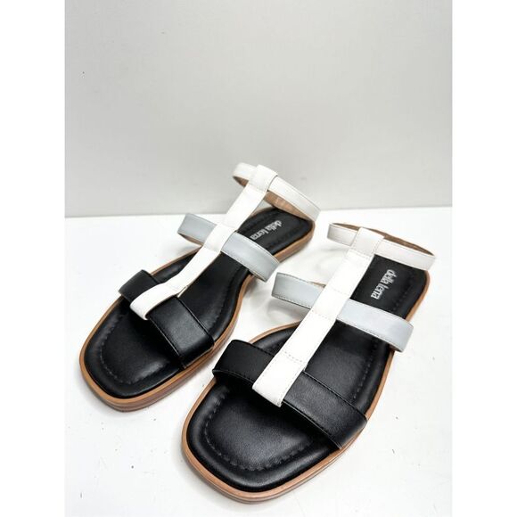 Della terra Sandals Womens Size 8 Multicolor Ankle Strap Darya Vegan Flat - Picture 2 of 7